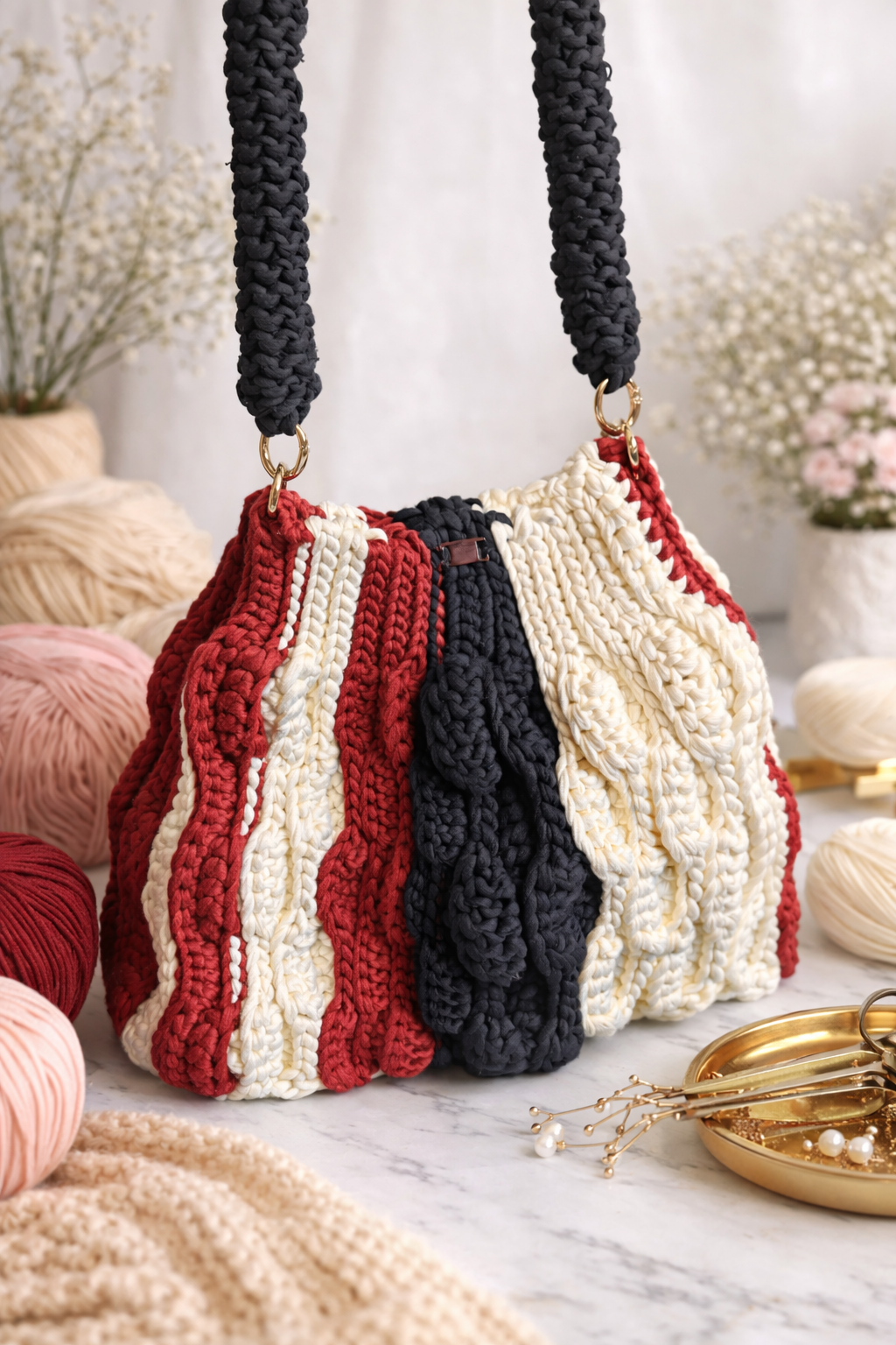 Classic Charm Stripe Tote